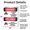 Signmission Storage Area Flammable Material Bilingual Danger Sign, Plastic, 10in W x 14in L, 2PK OS-2PACK-DS-P-1014-VS-1583 - alternate 8